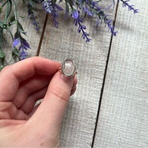 Sterling Silver Black Rutilated Quartz Ring